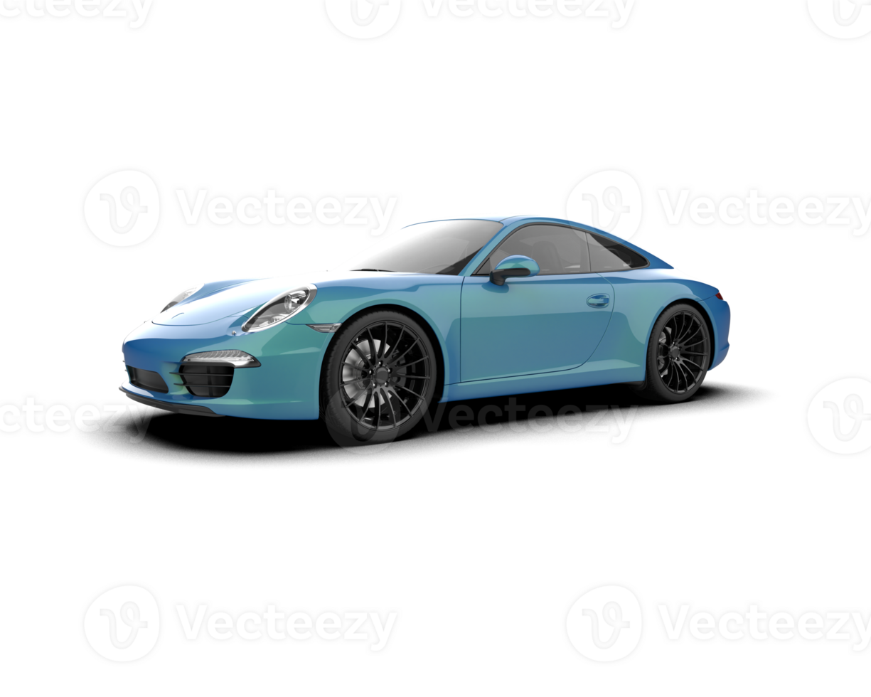 Realistic sport car isolated on background. 3d rendering - illustration png
