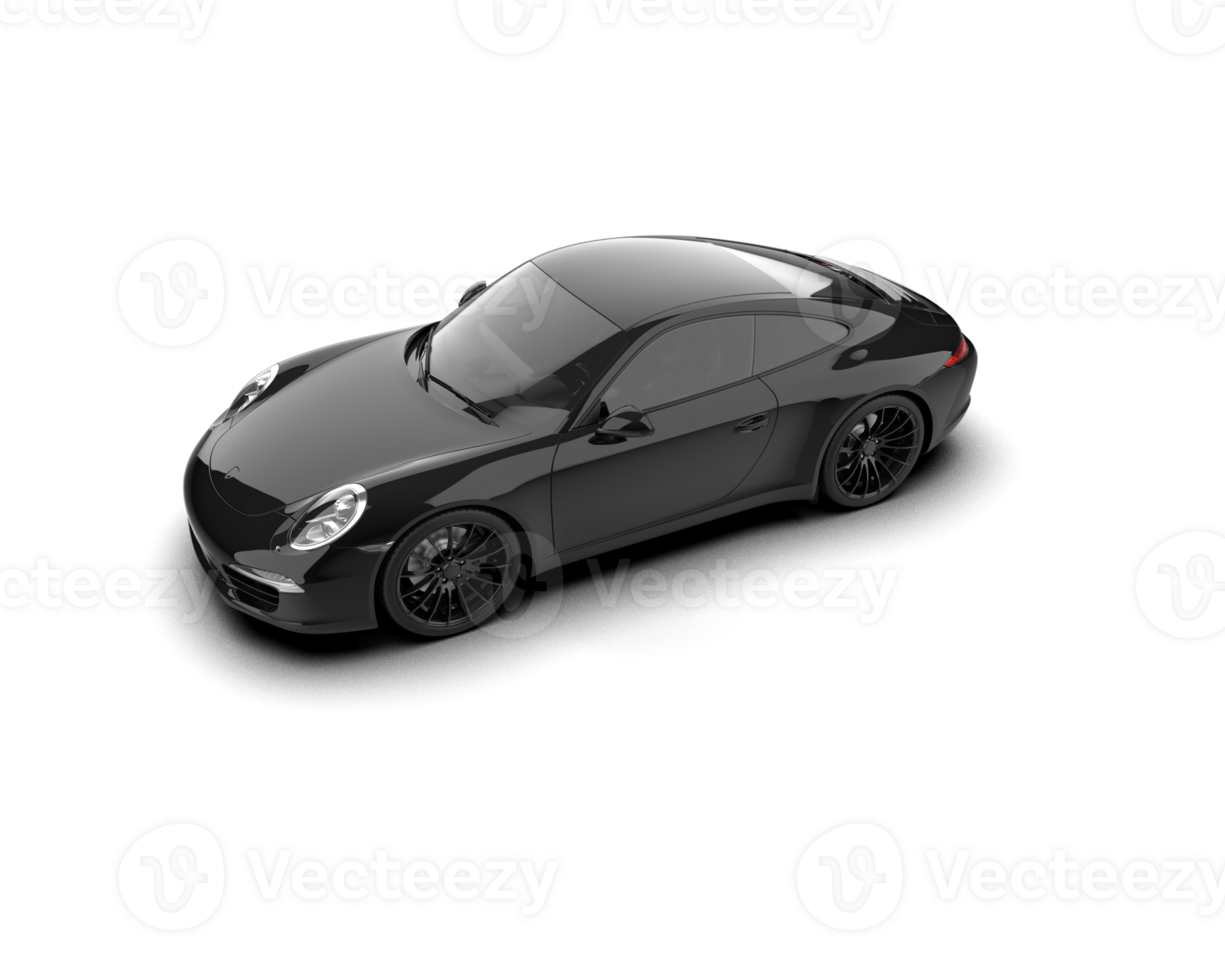 Realistic sport car isolated on background. 3d rendering - illustration png
