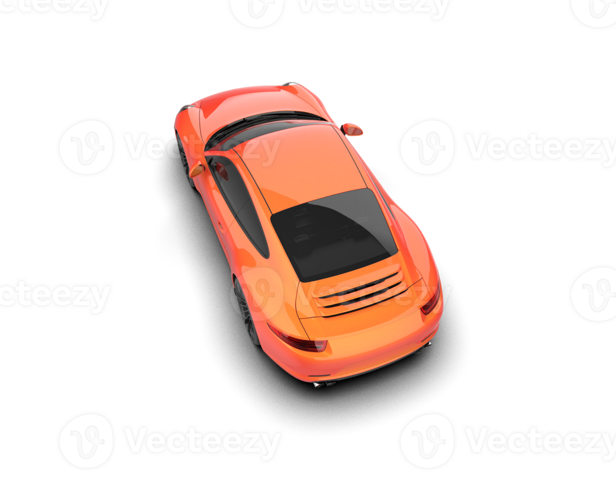 Realistic sport car isolated on background. 3d rendering - illustration png