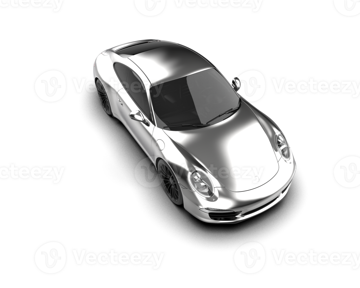 Realistic sport car isolated on background. 3d rendering - illustration png