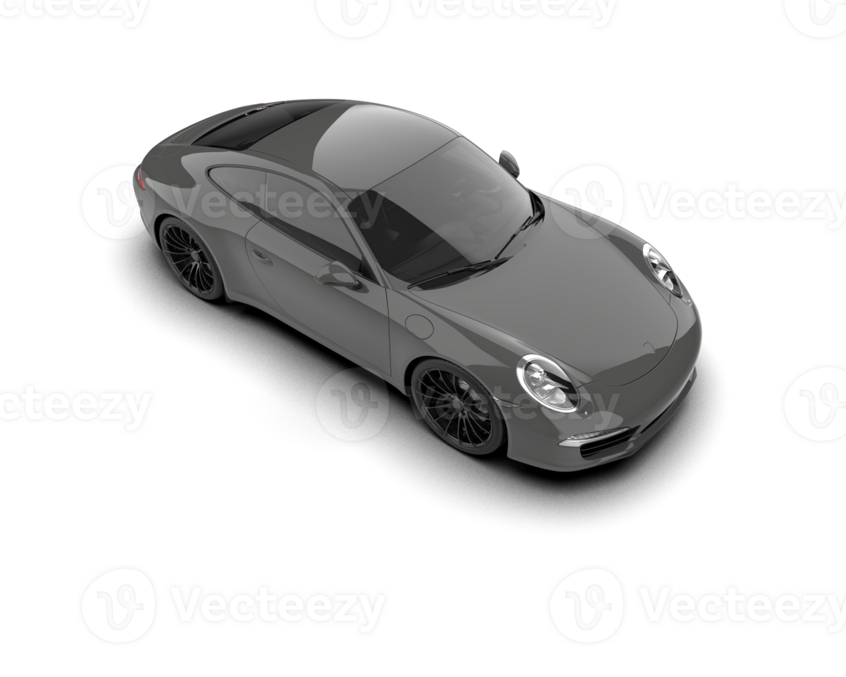 Realistic sport car isolated on background. 3d rendering - illustration png