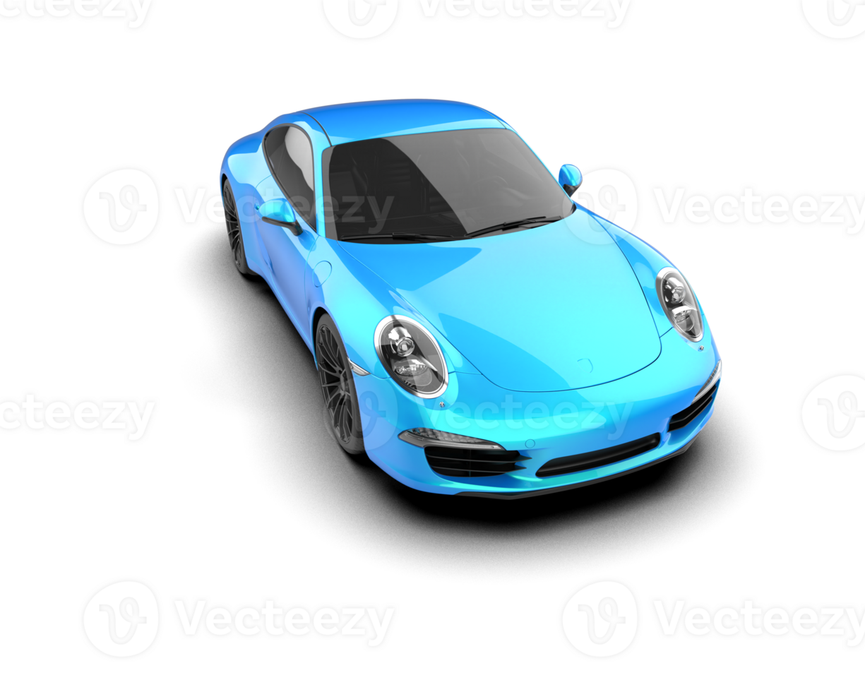 Realistic sport car isolated on background. 3d rendering - illustration png
