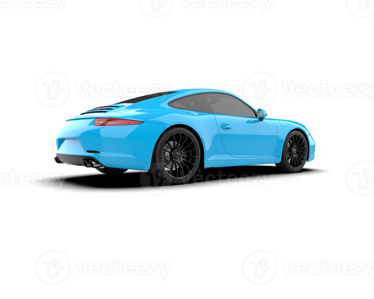 Realistic sport car isolated on background. 3d rendering - illustration png