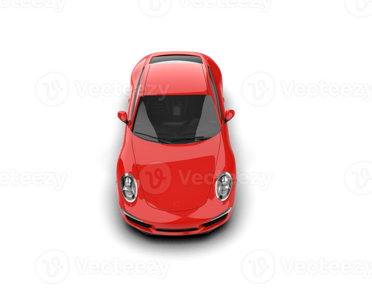 Realistic sport car isolated on background. 3d rendering - illustration png