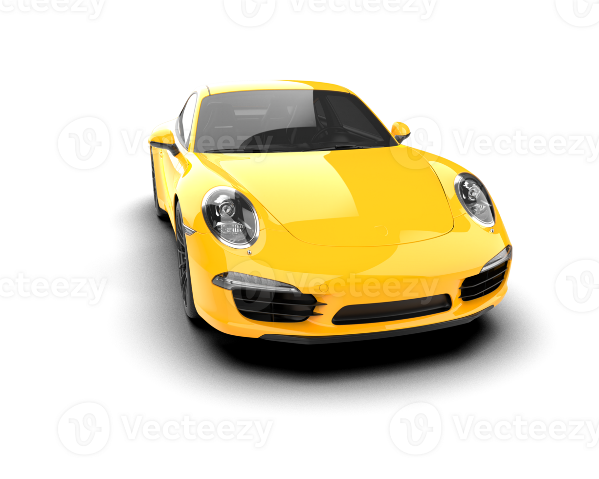 Realistic sport car isolated on background. 3d rendering - illustration png