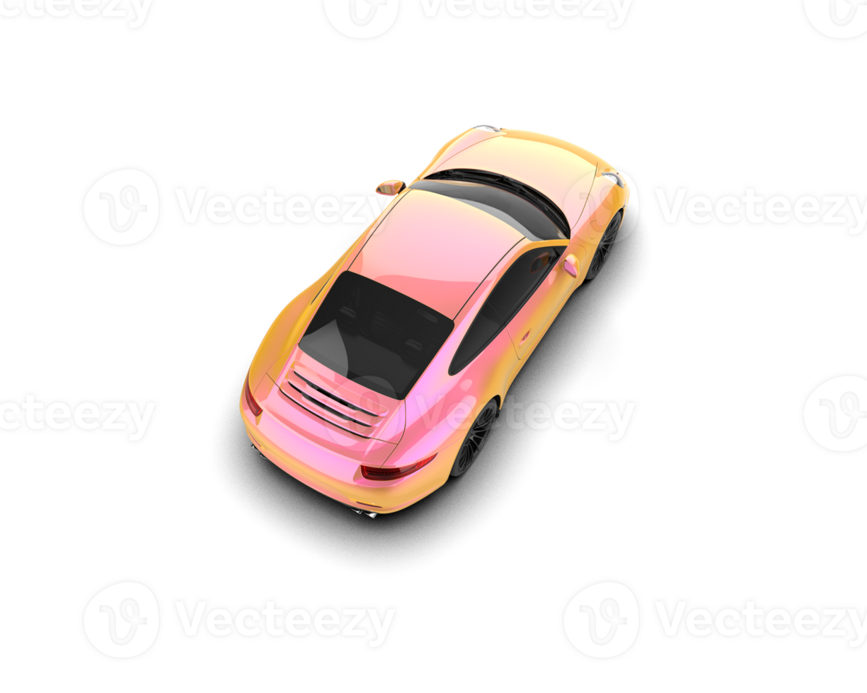 Realistic sport car isolated on background. 3d rendering - illustration png