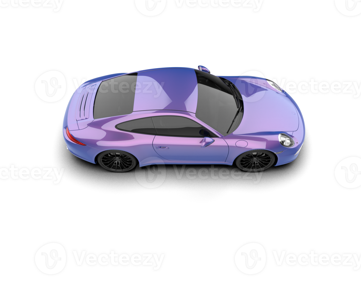 Realistic sport car isolated on background. 3d rendering - illustration png