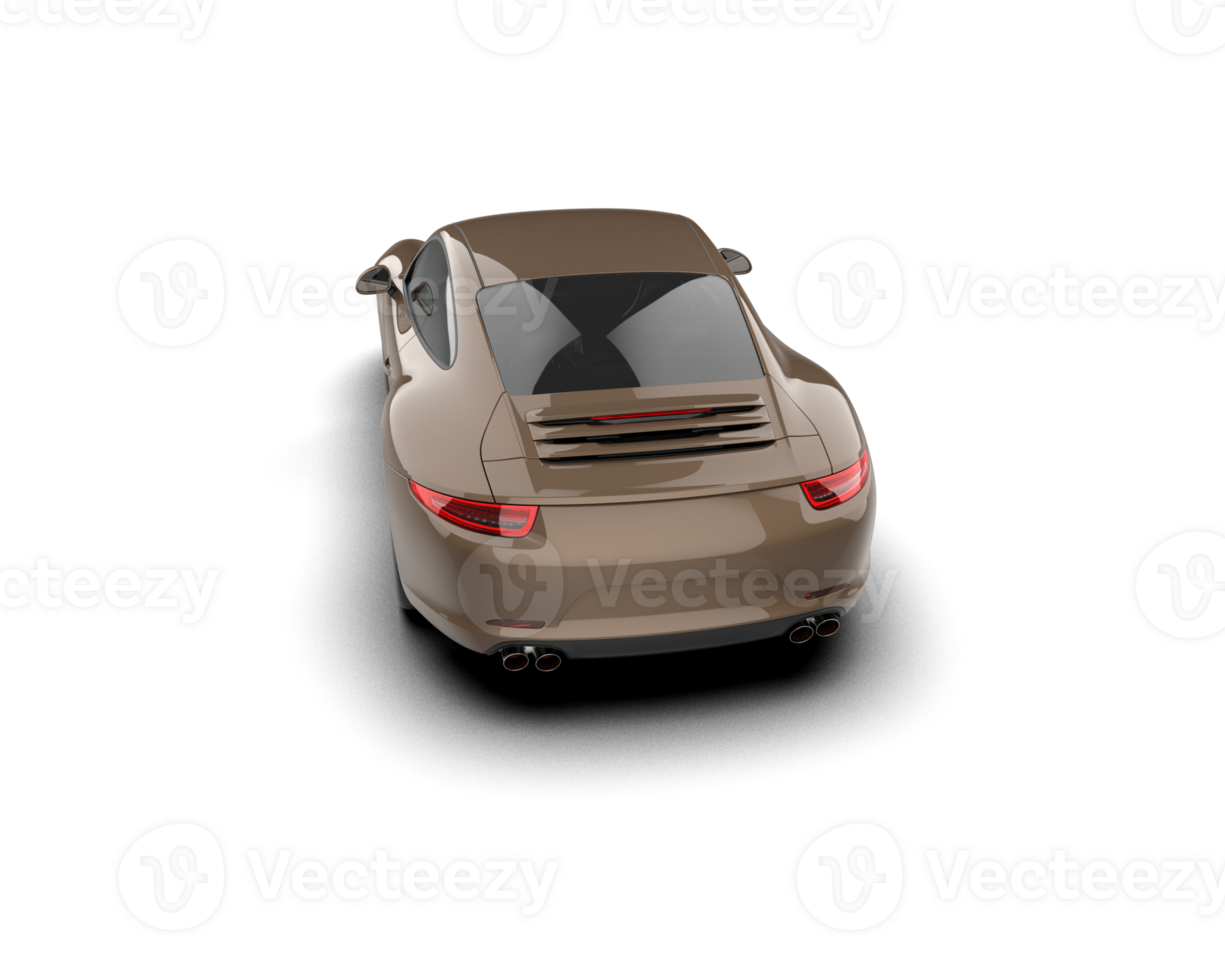 Realistic sport car isolated on background. 3d rendering - illustration png