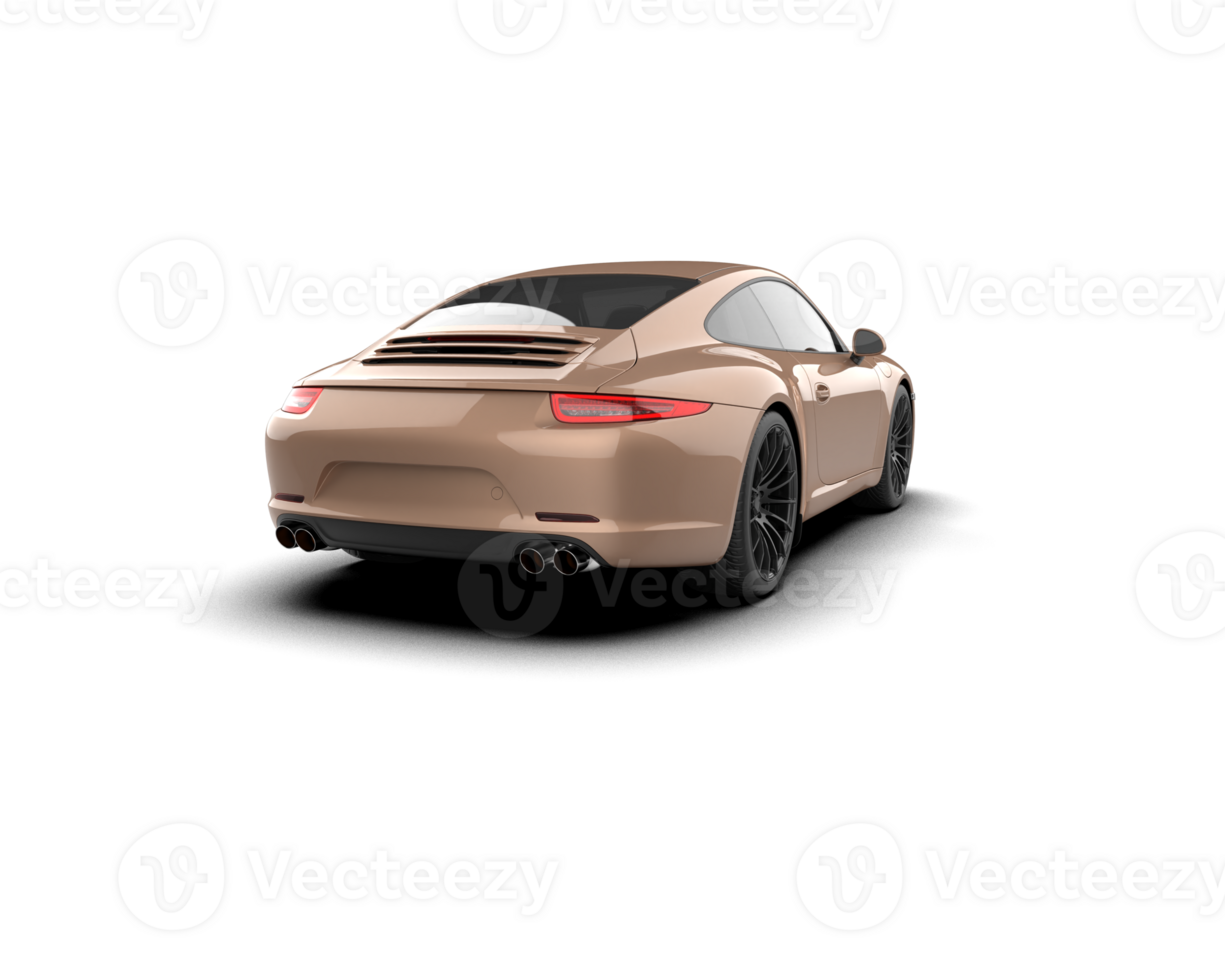 Realistic sport car isolated on background. 3d rendering - illustration png