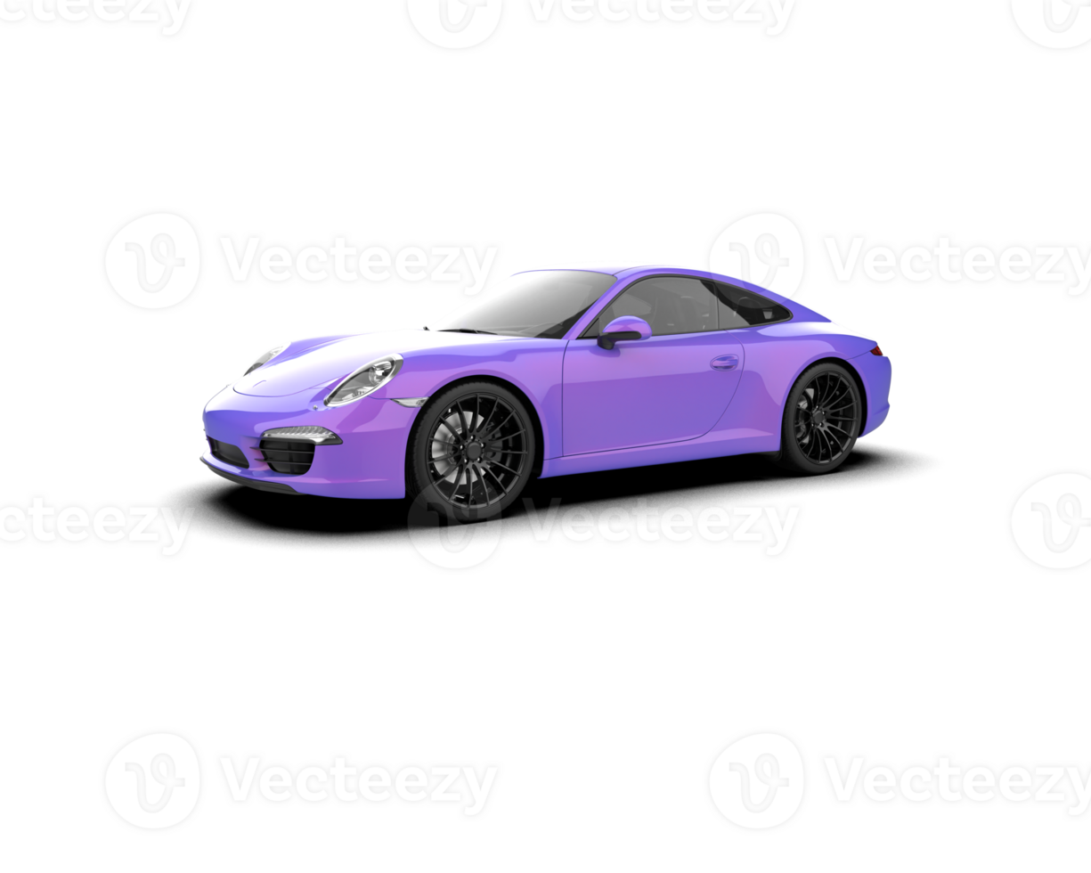 Realistic sport car isolated on background. 3d rendering - illustration png