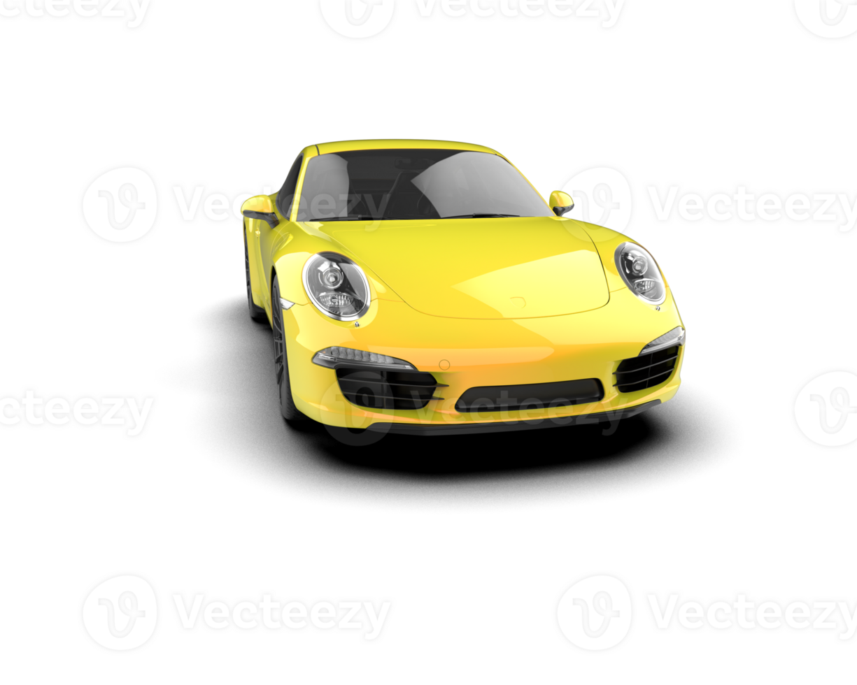 Realistic sport car isolated on background. 3d rendering - illustration png