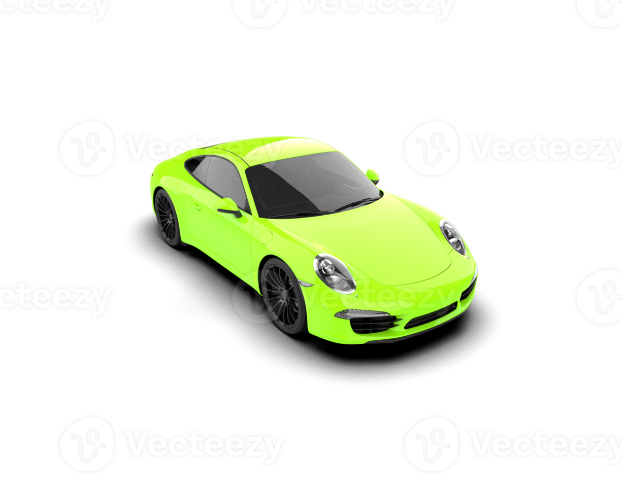 Realistic sport car isolated on background. 3d rendering - illustration png