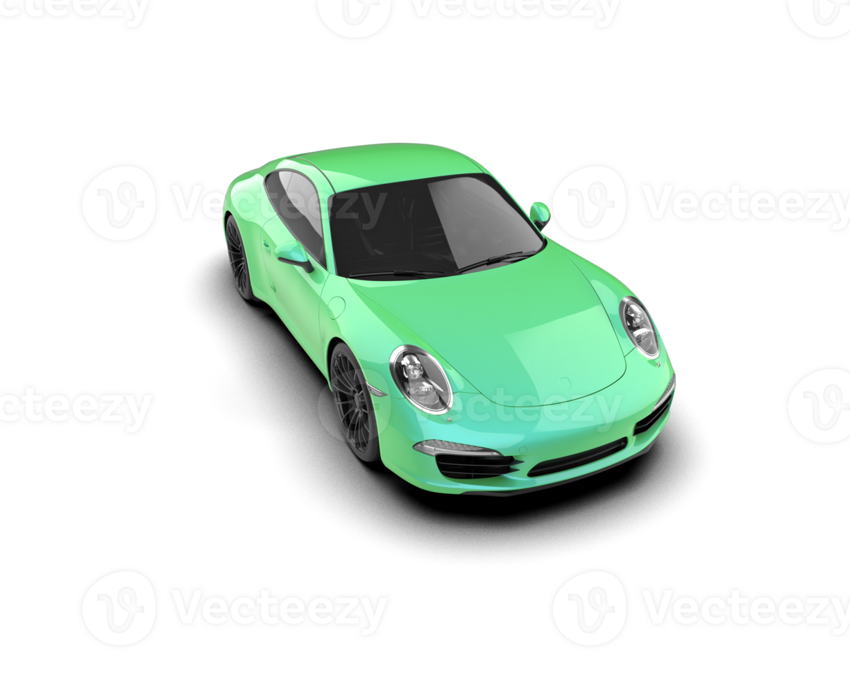 Realistic sport car isolated on background. 3d rendering - illustration png