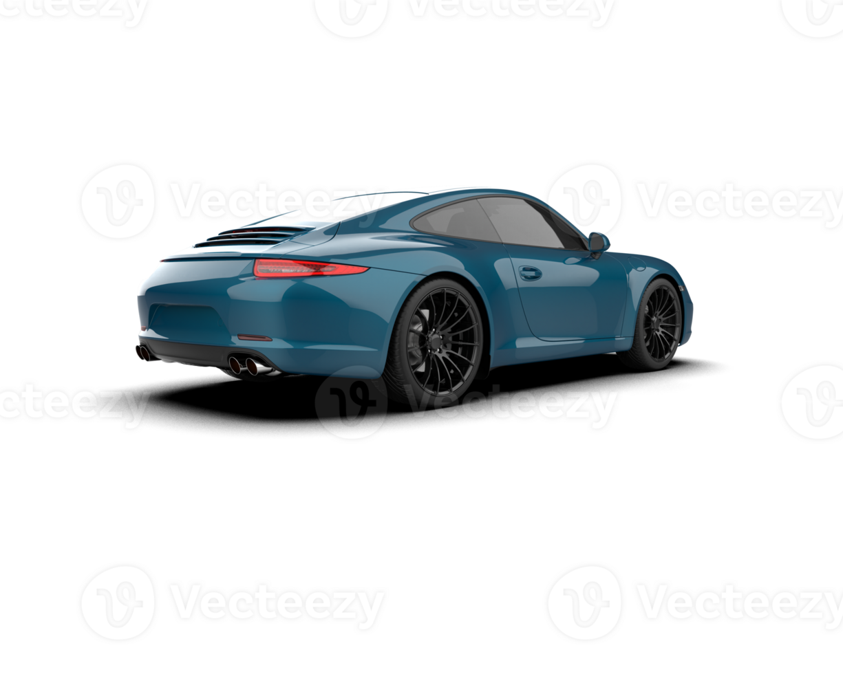 Realistic sport car isolated on background. 3d rendering - illustration png