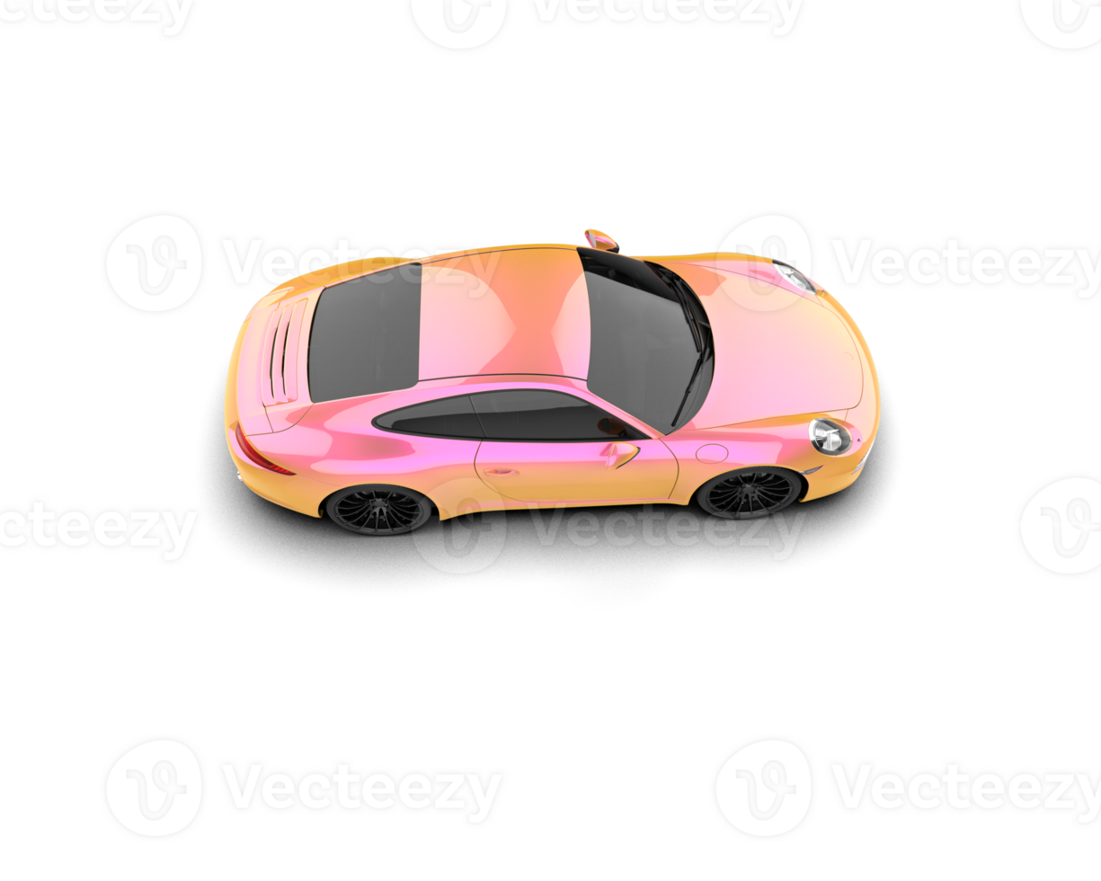 Realistic sport car isolated on background. 3d rendering - illustration png
