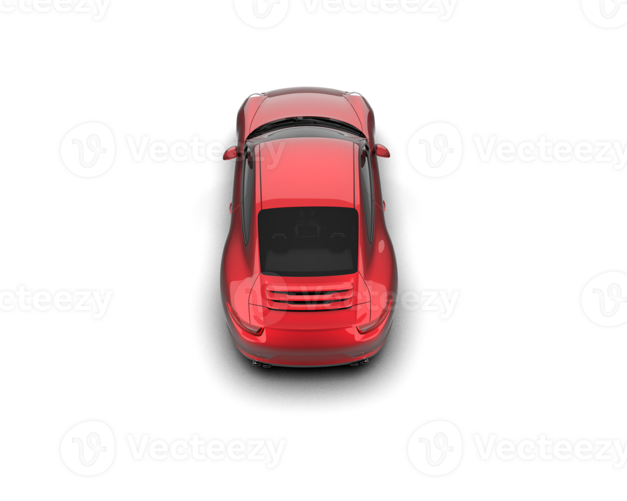 Realistic sport car isolated on background. 3d rendering - illustration png