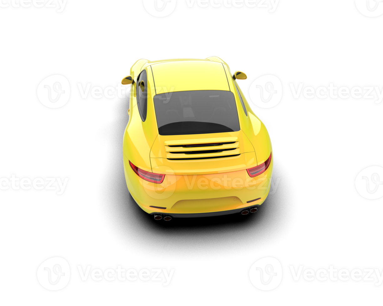 Realistic sport car isolated on background. 3d rendering - illustration png