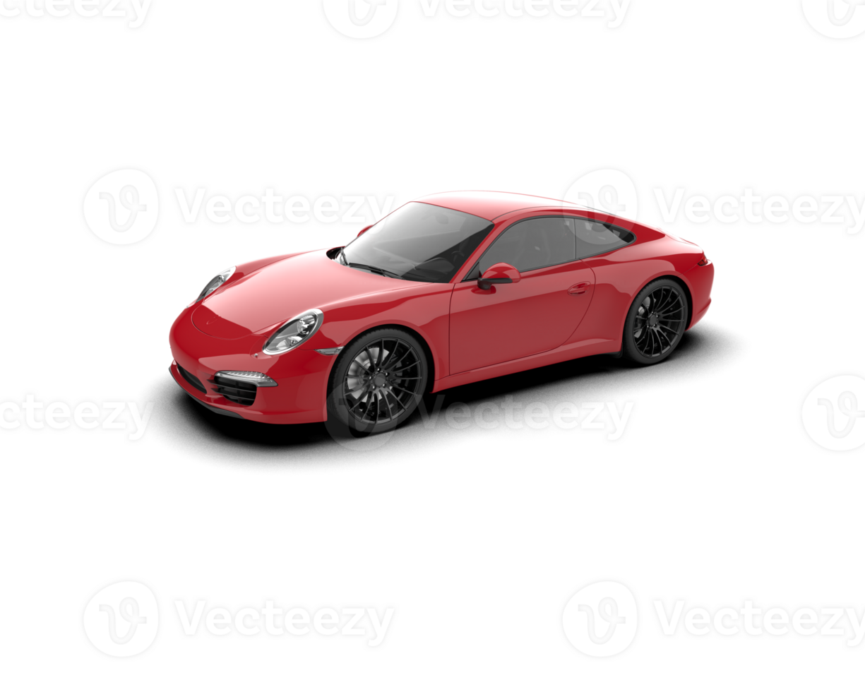 Realistic sport car isolated on background. 3d rendering - illustration png