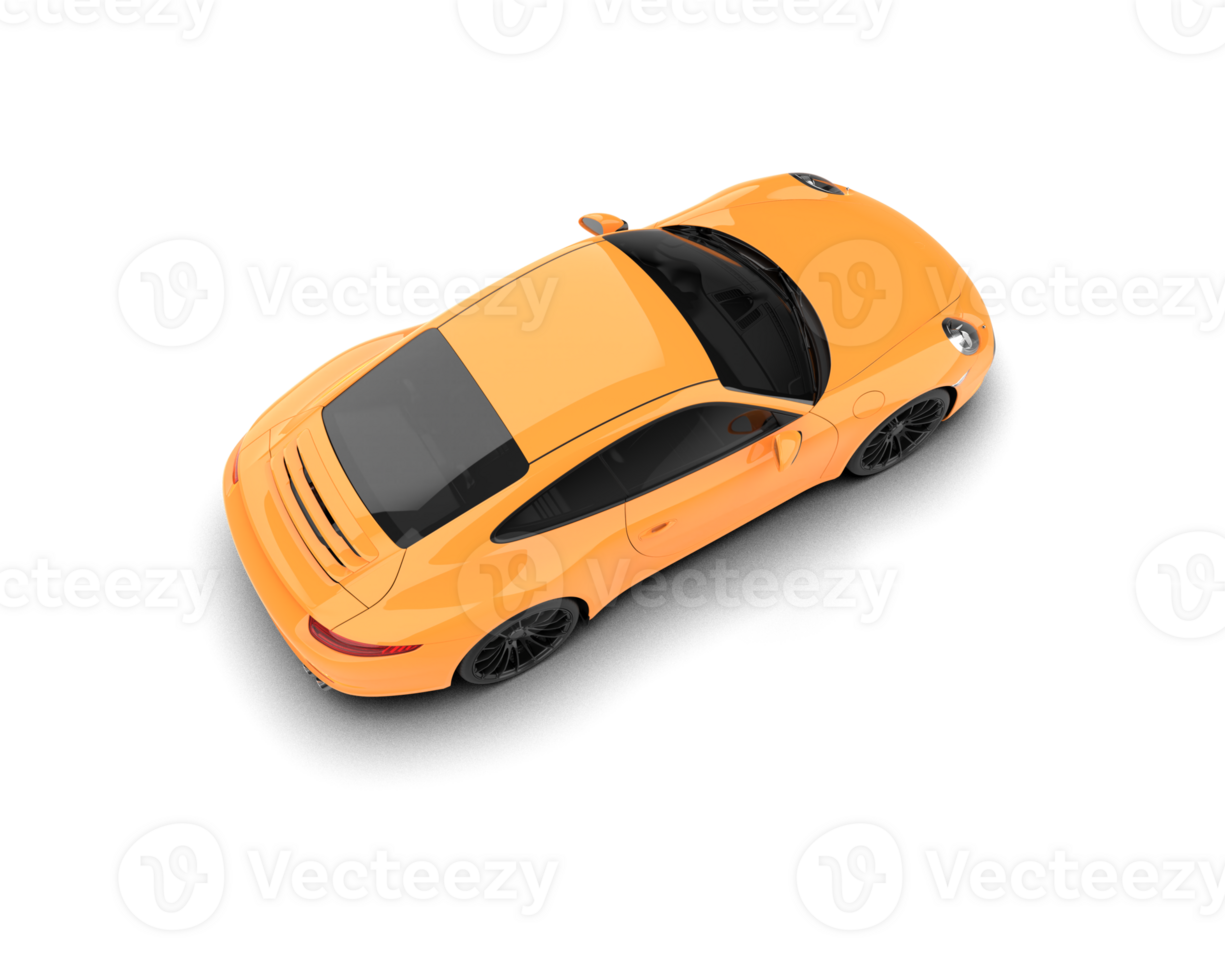 Realistic sport car isolated on background. 3d rendering - illustration png