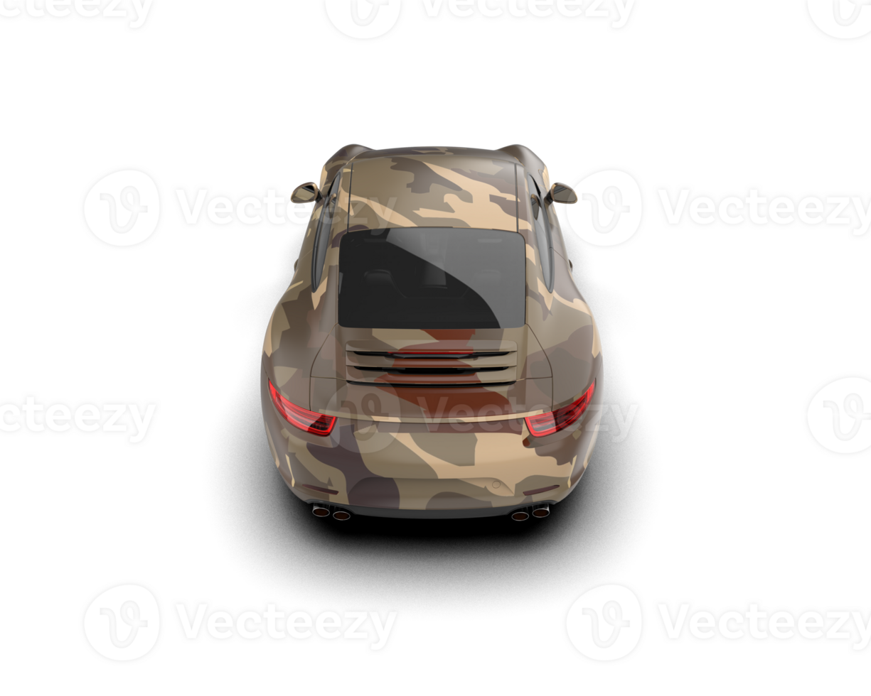 Realistic sport car isolated on background. 3d rendering - illustration png
