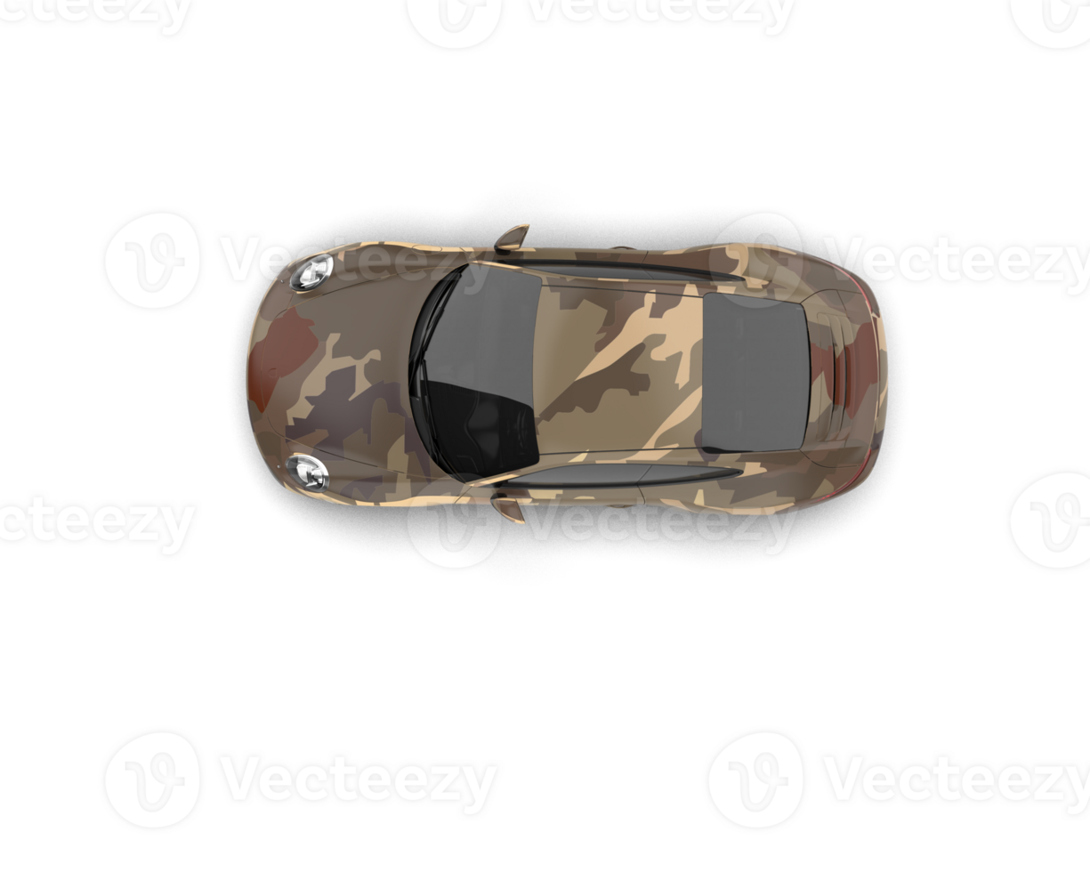 Realistic sport car isolated on background. 3d rendering - illustration png
