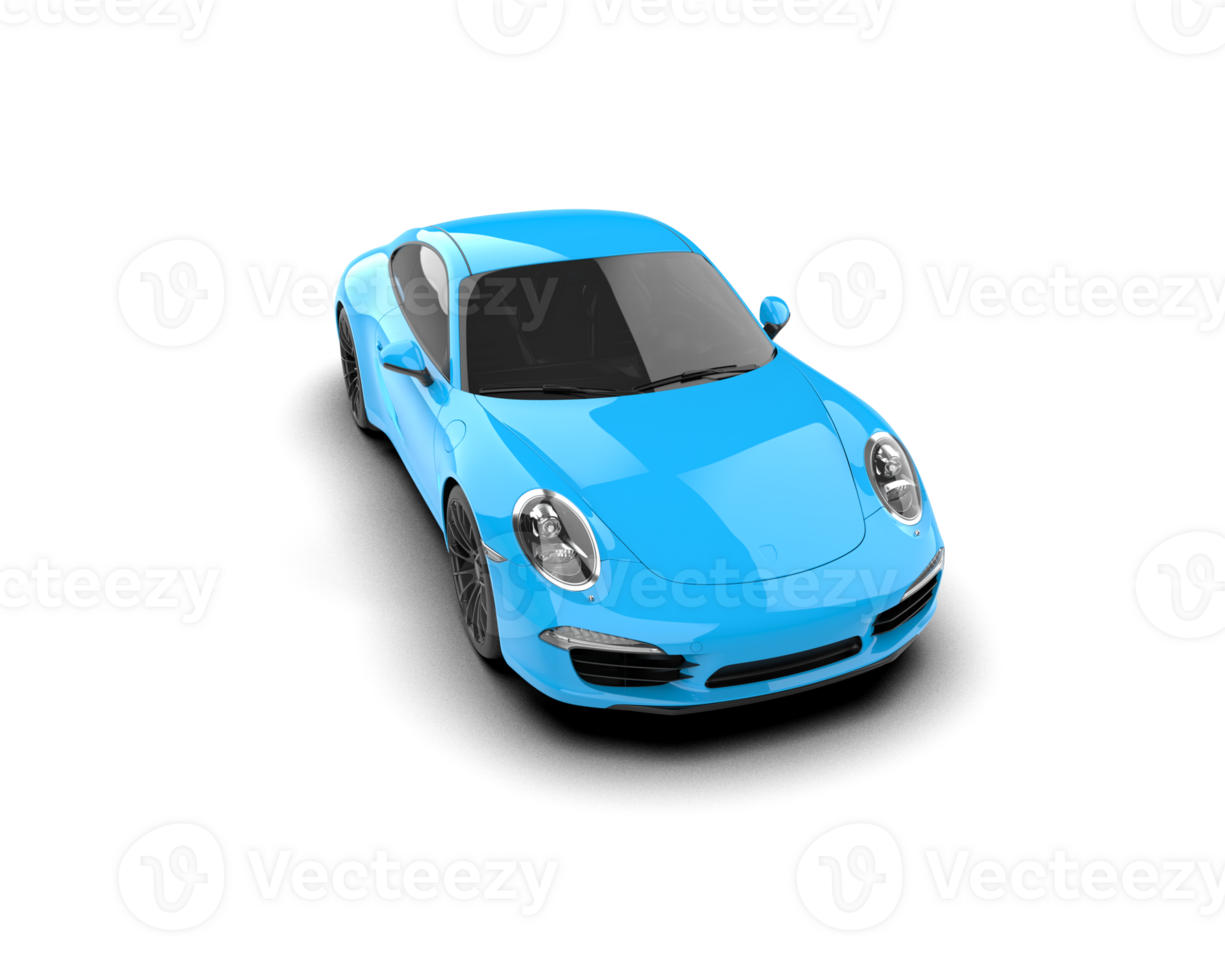 Realistic sport car isolated on background. 3d rendering - illustration png