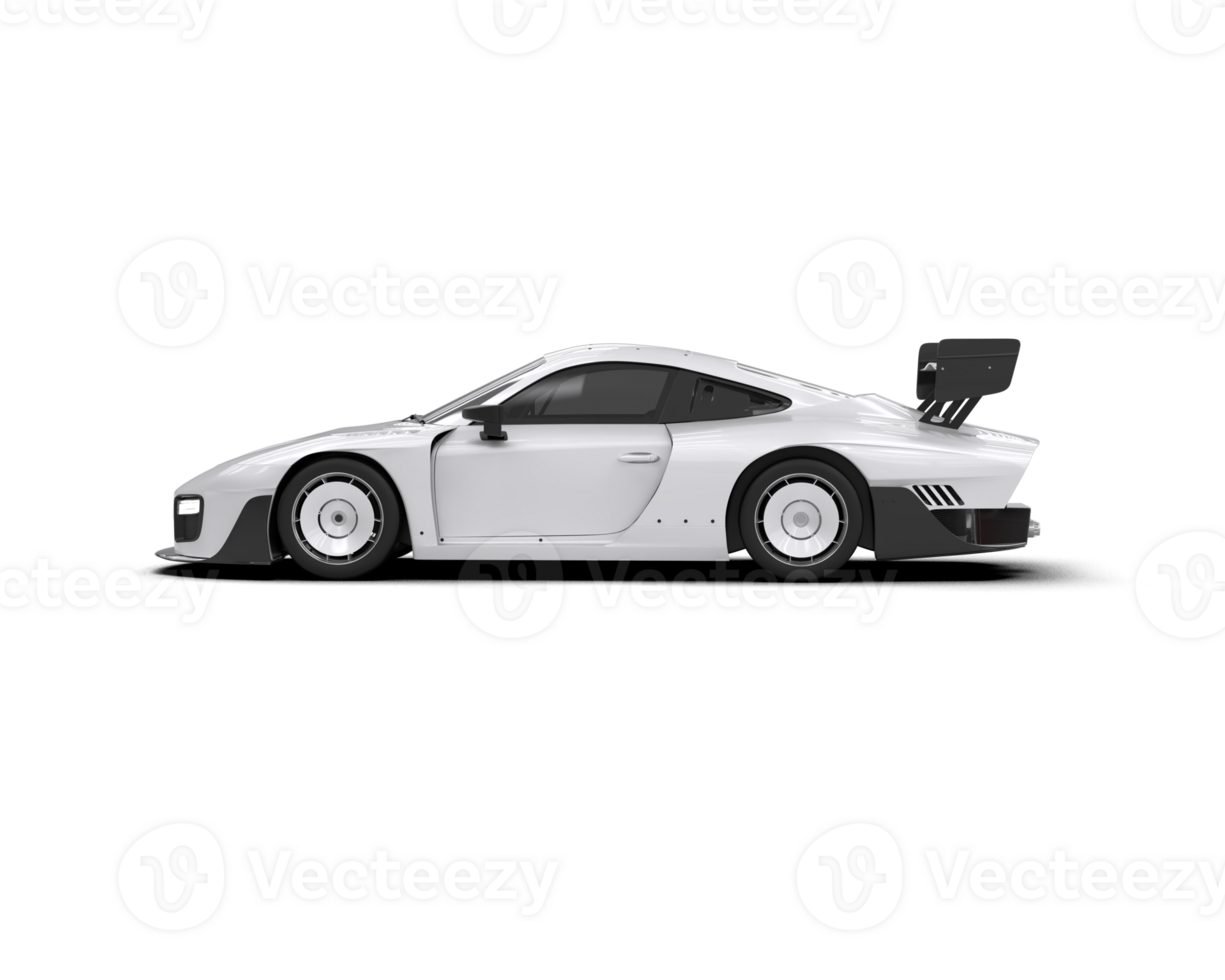 Realistic sport car isolated on background. 3d rendering - illustration png