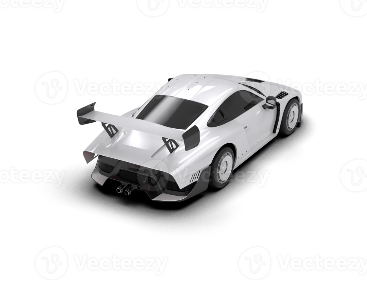 Realistic sport car isolated on background. 3d rendering - illustration png
