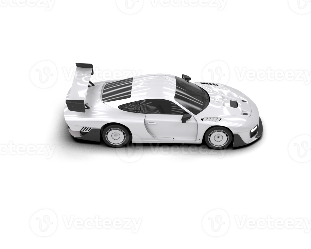 Realistic sport car isolated on background. 3d rendering - illustration png