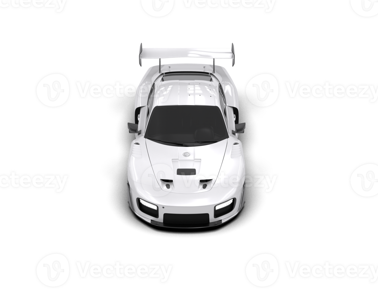 Realistic sport car isolated on background. 3d rendering - illustration png
