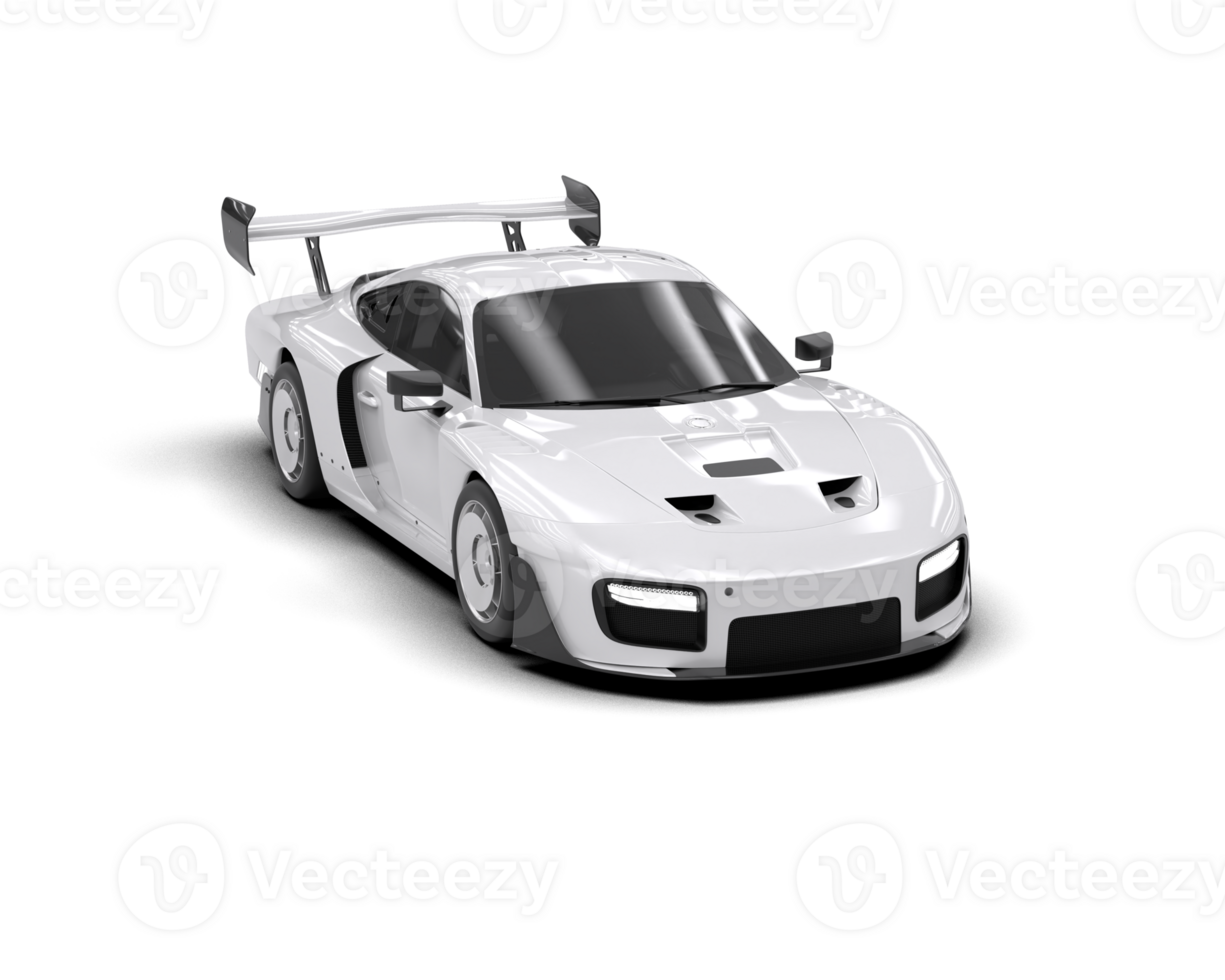 Realistic sport car isolated on background. 3d rendering - illustration png