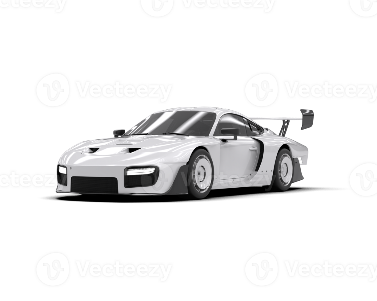 Realistic sport car isolated on background. 3d rendering - illustration png