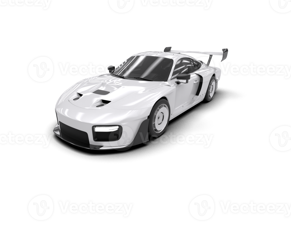 Realistic sport car isolated on background. 3d rendering - illustration png