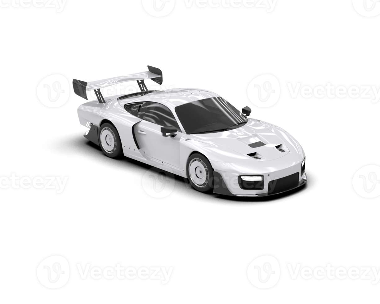 Realistic sport car isolated on background. 3d rendering - illustration png