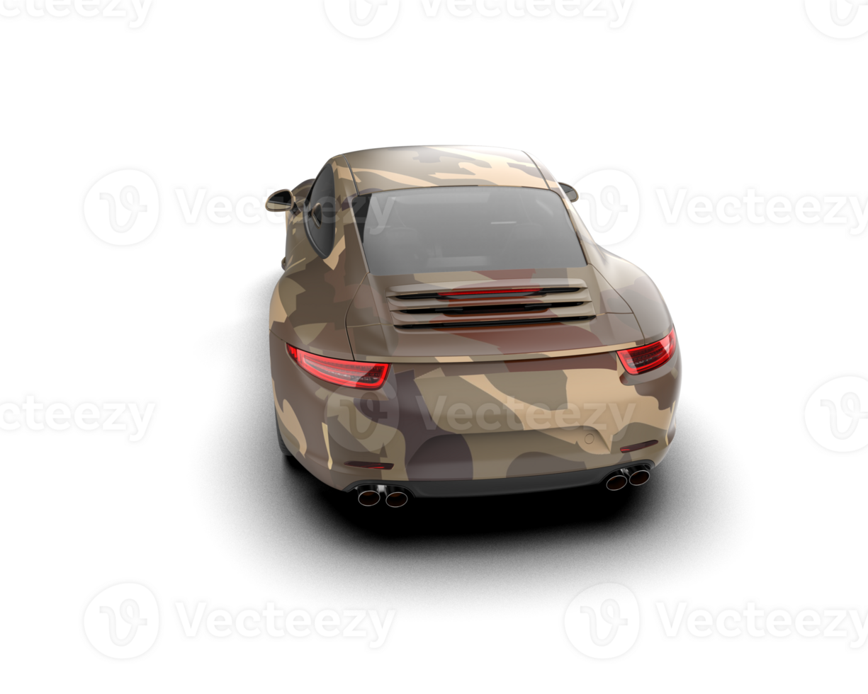 Realistic sport car isolated on background. 3d rendering - illustration png