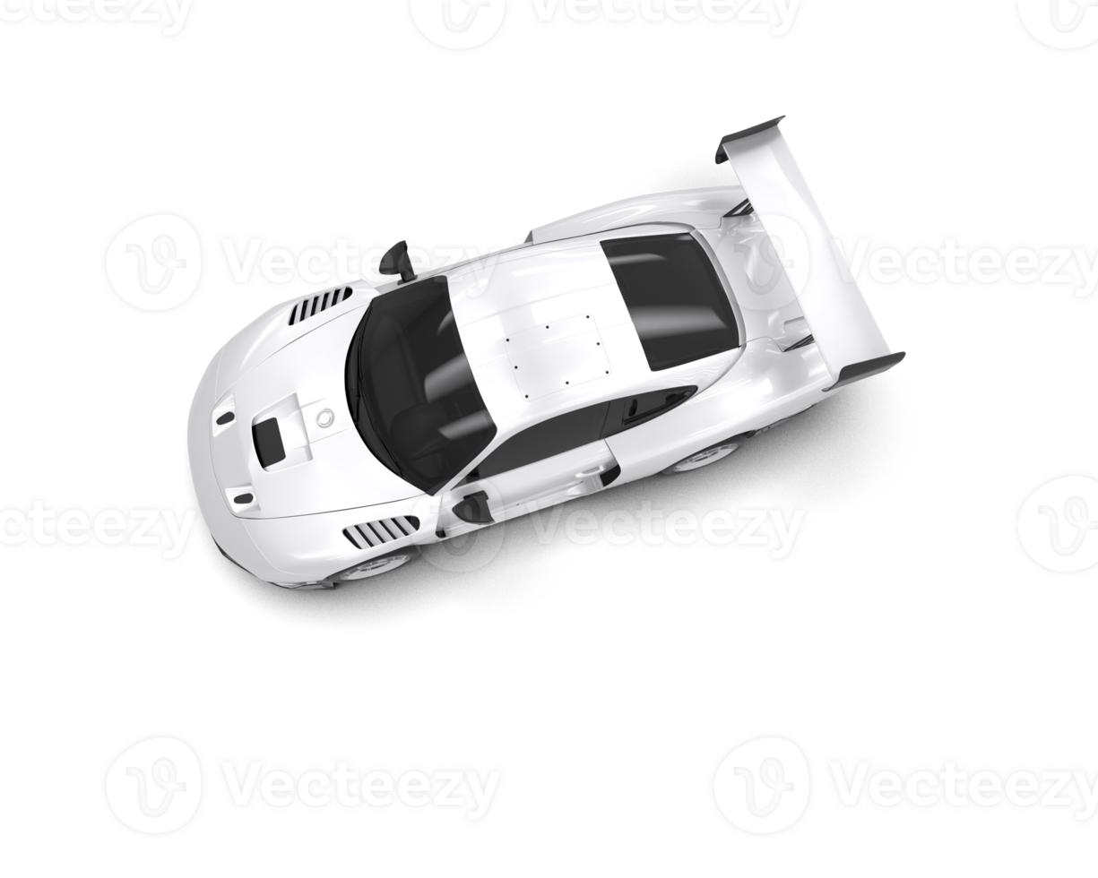 Realistic sport car isolated on background. 3d rendering - illustration png