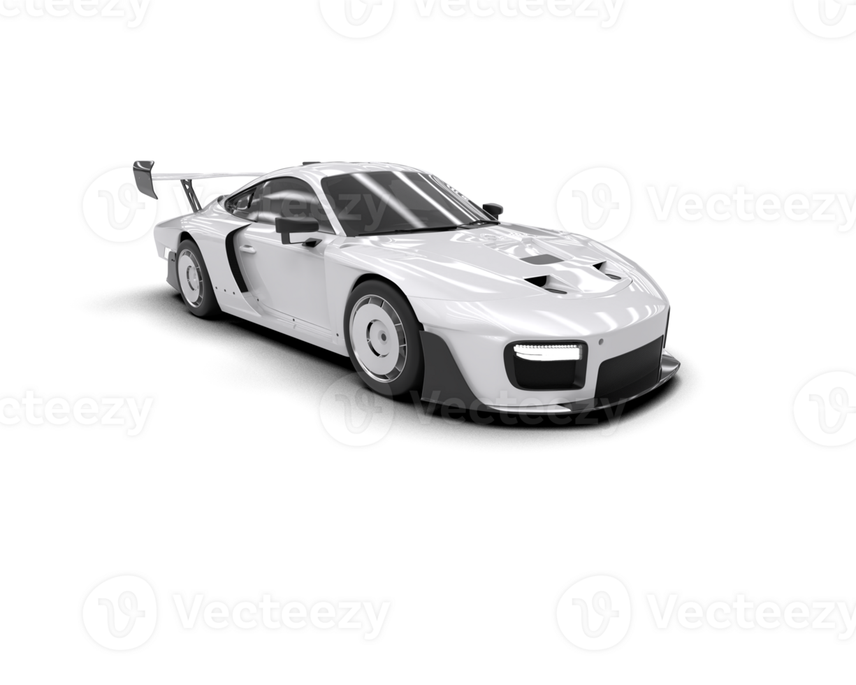 Realistic sport car isolated on background. 3d rendering - illustration png
