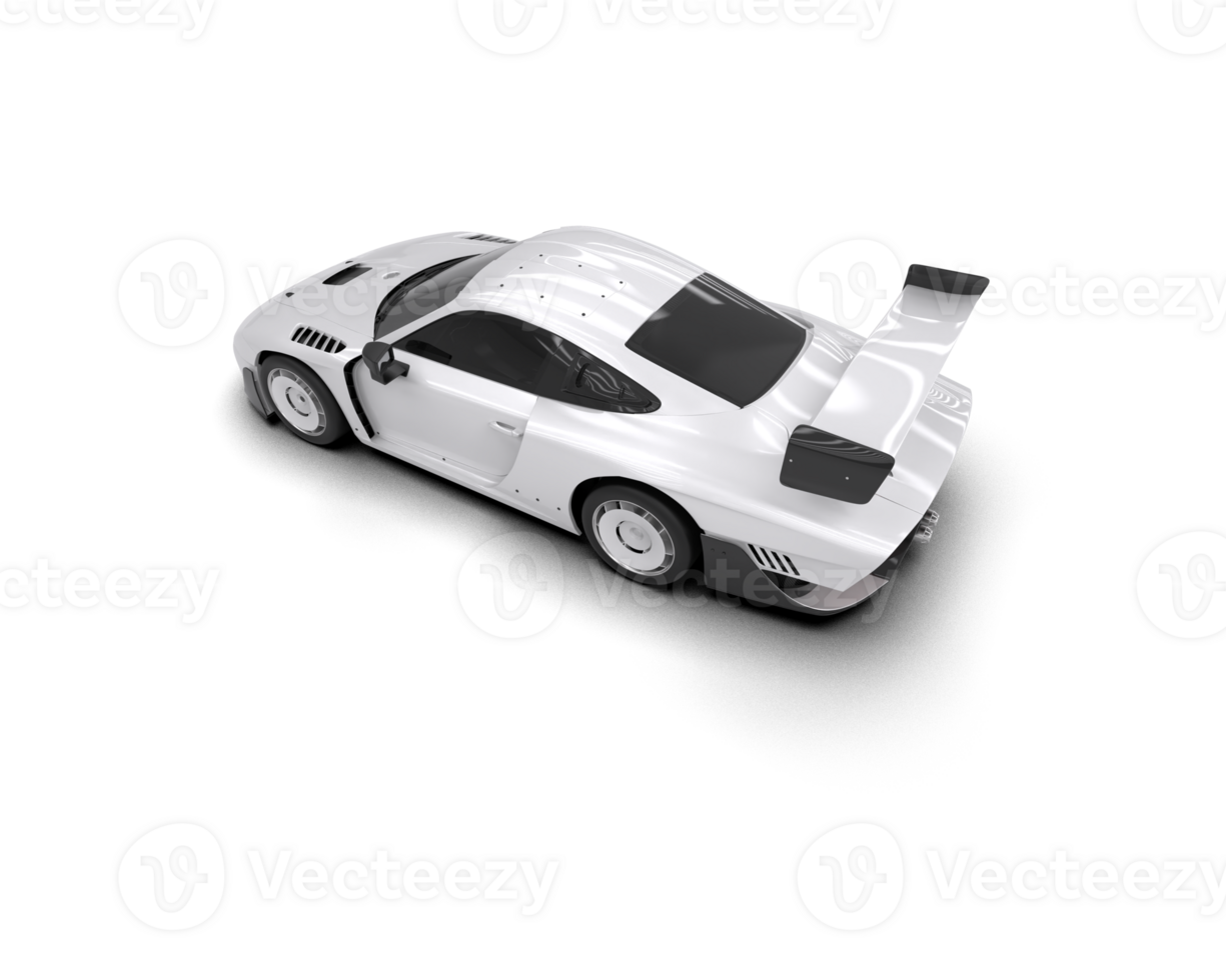 Realistic sport car isolated on background. 3d rendering - illustration png