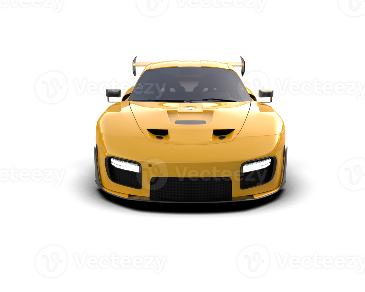 Realistic sport car isolated on background. 3d rendering - illustration png