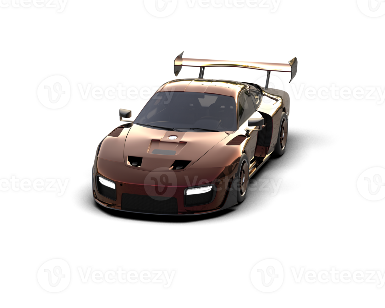 Realistic sport car isolated on background. 3d rendering - illustration png