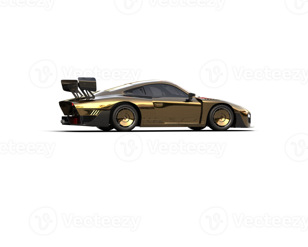 Realistic sport car isolated on background. 3d rendering - illustration png