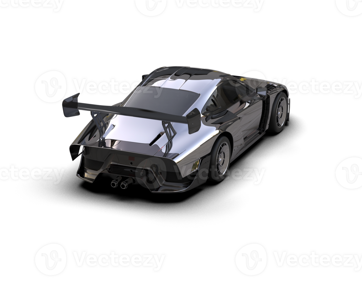 Realistic sport car isolated on background. 3d rendering - illustration png