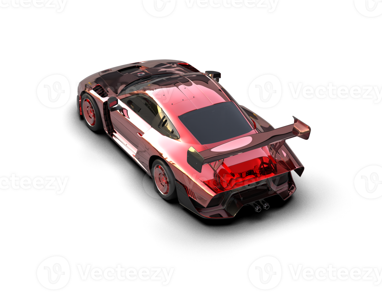 Realistic sport car isolated on background. 3d rendering - illustration png