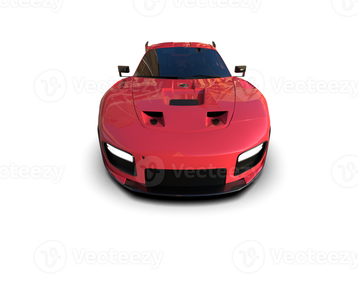 Realistic sport car isolated on background. 3d rendering - illustration png