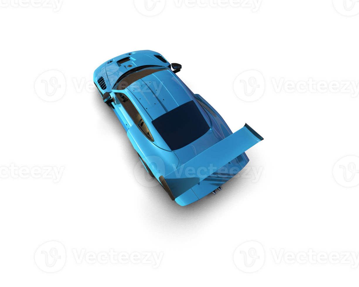 Realistic sport car isolated on background. 3d rendering - illustration png