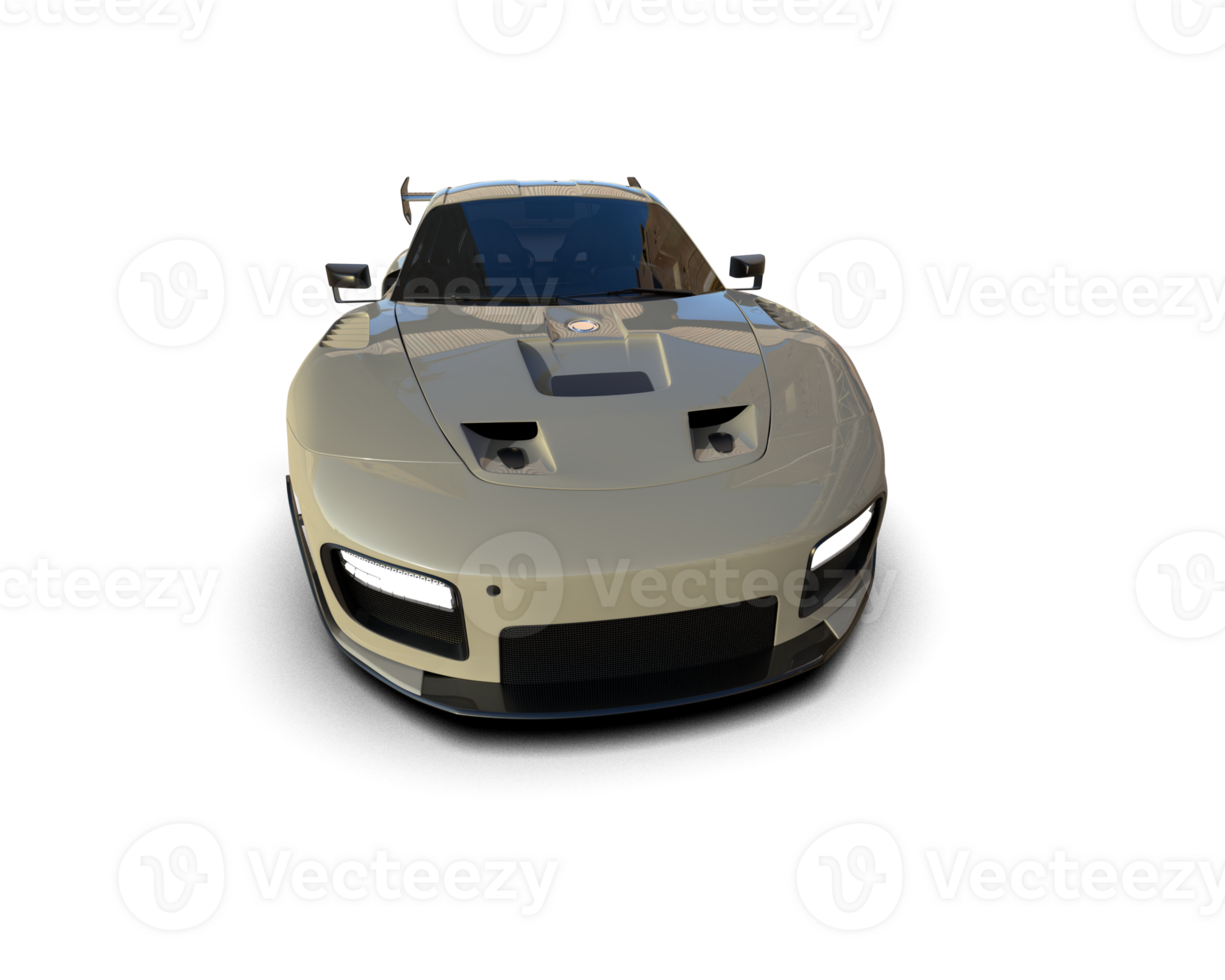 Realistic sport car isolated on background. 3d rendering - illustration png