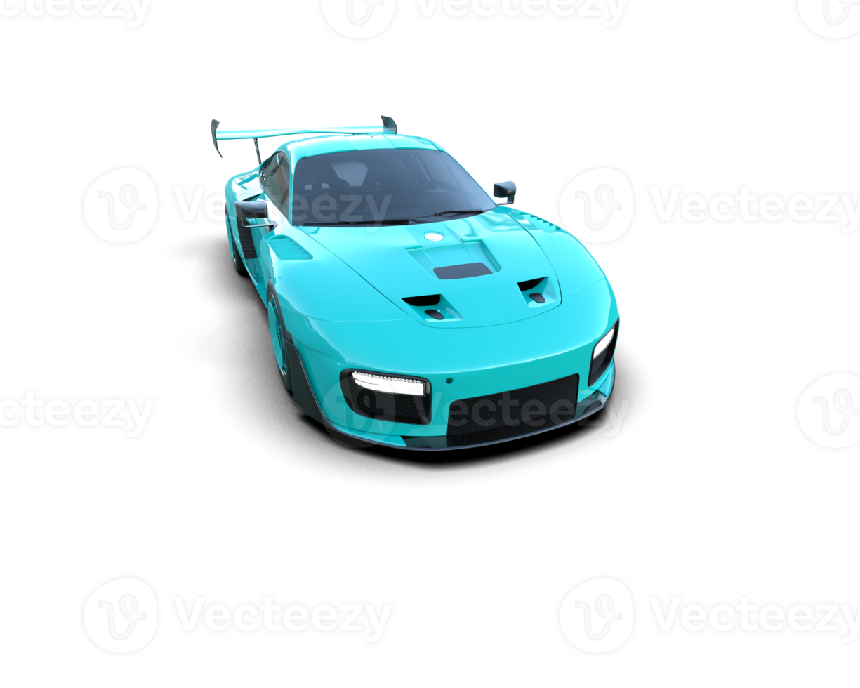 Realistic sport car isolated on background. 3d rendering - illustration png