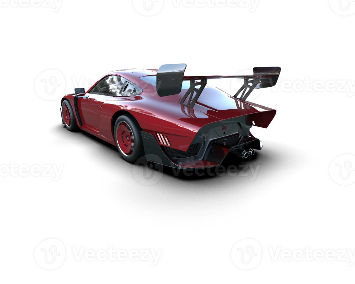 realista deporte coche aislado en antecedentes. 3d representación - ilustración png