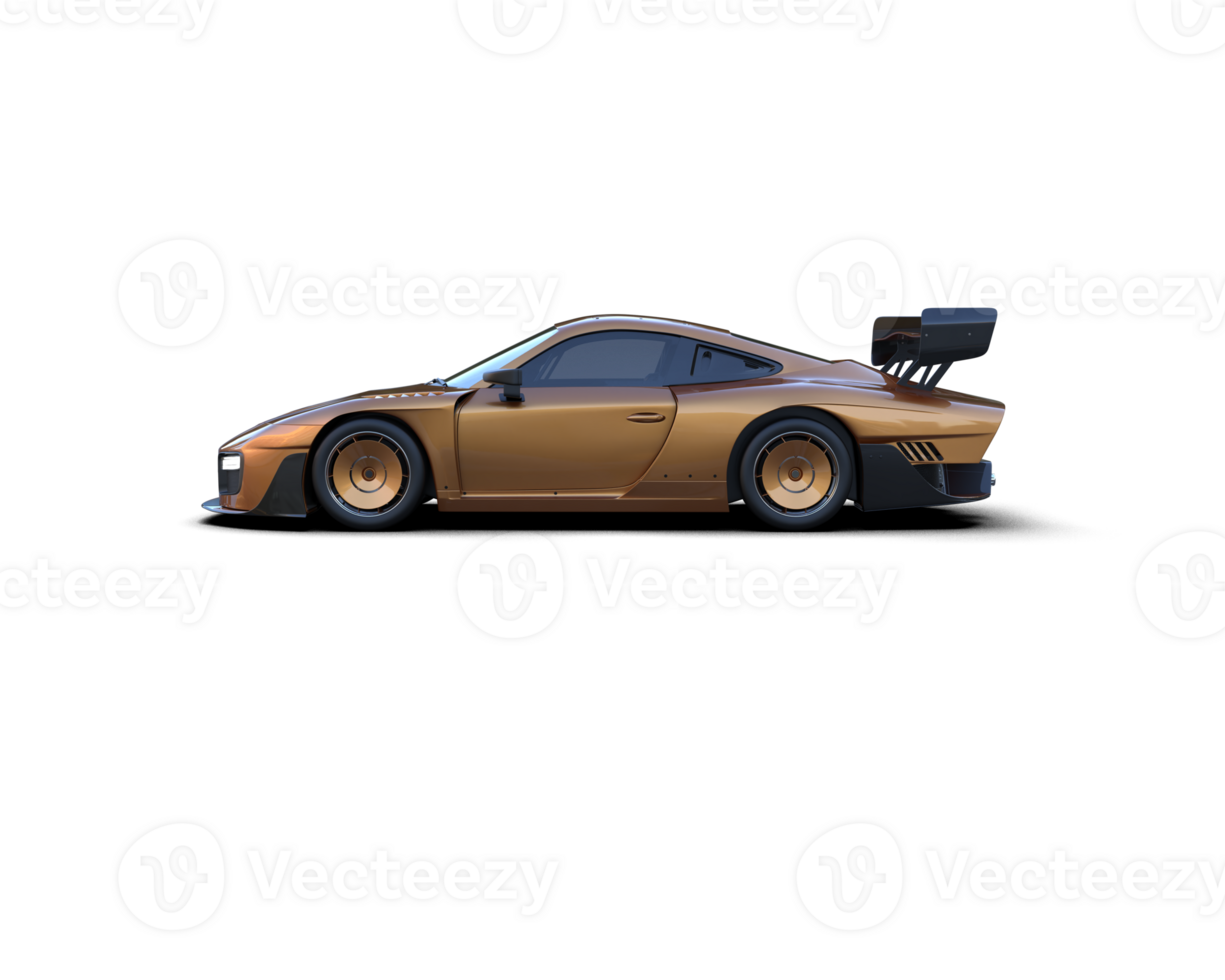 Realistic sport car isolated on background. 3d rendering - illustration png