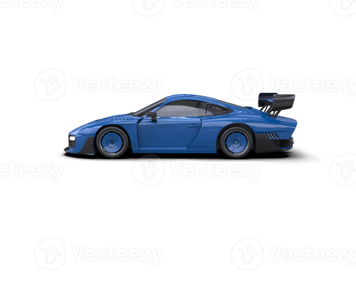 Realistic sport car isolated on background. 3d rendering - illustration png